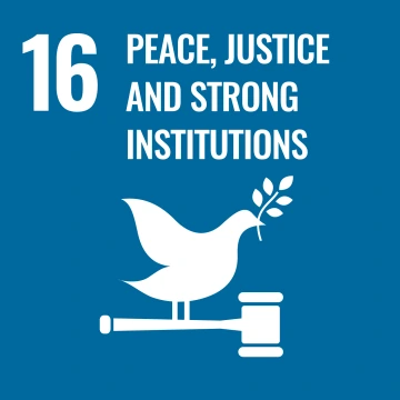 SGD Goal 16 - Peace, justice and effective institutions